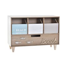 Dkd Home Decor - Holz Schmuckschachtel 34x14x24 Brown Wood Beach Mehrfarbig Farbmaterial Familien Schmuckschachteln Und Kleinen Kisten Details