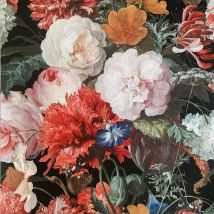 Nina Home Wallpapers - Floral Bouquet Wallpaper Nina Home Black Multicoloured Flower Natural