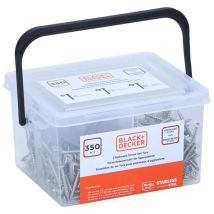 Juego De Tornillos Black+decker Spanplaatschroeven Acero Inoxidable 350 Piezas