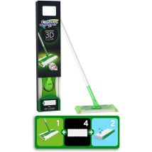 Swiffer Boden Starterset 3d Mit Bodenstab + 4 Trockentücher + 2 Wet Wischtücher