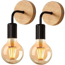 2-teilige Led-wandleuchte Für Den Innenbereich, Industriestil, Für Wohnzimmer, Schlafzimmer