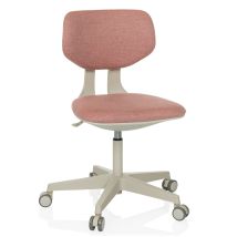 Kinderschreibtischstuhl / Kinderstuhl Kid Classic Stoff Rosa Hjh Office