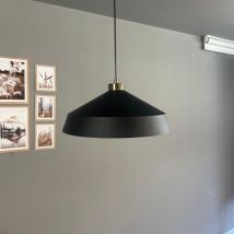Bamyum Lema Suspension Luminaire Rétro En Metal De 37,5 Cm, Lustre De Salon Vintage, Éclairage De Plafond Pour Chambre, Cuisine, Lampe Suspendue