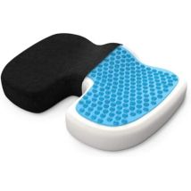Coussin Coccyx Anti Escarre Fessier Avec Gel Respirant, Coussin De Siège Orthopédique Ergonomique Mémoire De Forme Pour Soulager Douleurs Dos, Hanches
