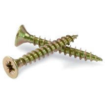 Boîte De : 1000 Vis Pozidrive Brichrome À Tête Plate (19-16) 3.5x16 Cs