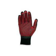 Gant Aus Nylon/lycra Mit Nitril-schaumhandfläche/dot, Dot Agility , Schwarz Und Rot, T-8 M