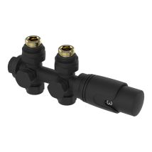 Kit Gloppen Valvole Termostatiche Multiblock Per Termoarredi Bitubi - Nero [neu.haus]