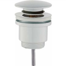 Tecom - Desagüe Click-clack Redondo, Modelo Estándar, Color Blanco Mate Damast 18217 Blanco Mate
