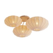 Qazqa Japandi Ceiling Lamp Beige 3-lights - Multi Bida