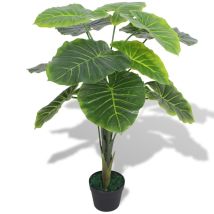 Pianta Artificiale Con Vaso Taro 70 Cm Verde Dec021913