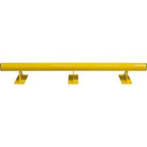Moravia – Barriera paracolpi in acciaio verniciato gialla – 2000mm x 160mm x 200mm – Fissaggio con piastra di base