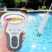 Mumu - Electronic Ph And Chlorine Water Quality Tester For Swimming Pools, 13 Cm Cable