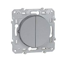 Interruttore Doppio A Piede Grigio Odace Schneider Electric