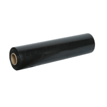 Koem Rotolo Pellicola Film Estensibile Manuale Nero Cm 50x250 Mt Per Imballaggio Spedizioni E Trasloco