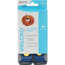 Velcro – Adjustable Hook and Loop Tape – 25 mm x 920 mm – Blue – 2 Pieces
