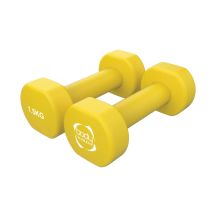 Body Revolution – 2 x 1.5kg Neoprene Dumbbells – Durable Cast Iron – Non-Slip Coating – Ideal for Strength Training and Aerobic Workouts
