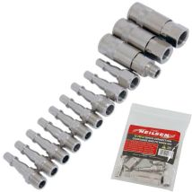 Neilsen - 12pc Air Line Couplings Fittings Hose Connector 1/4' 3/8' Male Female