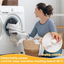 Beheizbare Matratzenauflage Für Eine Person, 100 W Elektrische Unterdecke, 193 X 91 Cm, 6 Temperaturstufen, Mit Automatischer Abschaltfunktion Und 