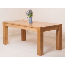 Kuba 180cm Chunky Large Oak Dining Table