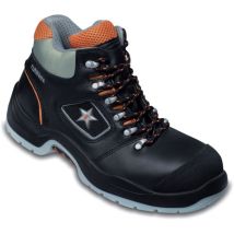 Stivali di sicurezza RUNNEX TeamStar 5308 S3 SRA 698g - Nero-Arancio - Pelle liscia idrofobica - Suola TPU/PU