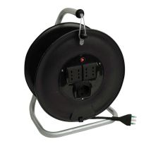 Fanton - Elektrisches Verlängerungskabel Mt.25 Kabel 3x1,5 - 4 Steckdosen Bipasso + Schuko Mit Stativ