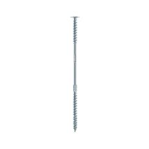 Eurotec - Vite Topduo Per Costruzioni Tetti 8,0x275 Testa Larga Zincata Bianca Conf.10 Pz