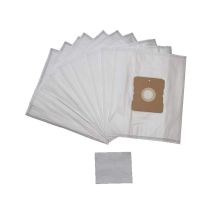 10 Sacs D'Aspirateur + 1 Microfiltre, Adapté À De Nombreux Modèles D'Aspirateurs Clatronic, Par Exemple Clatronic Bs1225, Bs1600mt, T1200, Uni-bag Et 