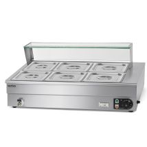 Vertes Calentador De Alimentos De Acero Inoxidable De 6x1/2 Gn