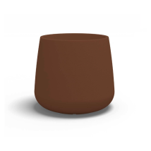 Vaso Moderno Di Design Goccia 75 Ø73 H60 In Polimero Bronzo Resistente Per Interno Ed Esterno - Made In Italy - Monacis