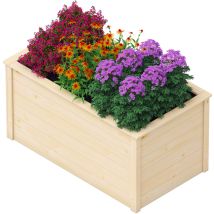 Upyard Hochbeet 133 X 72 X 70 Cm Natur Mit Schutzfolie Hochbeet