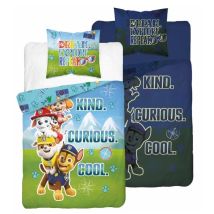 Bettwäsche-Set PAW PATROL – fluoreszierend – 160 x 200 cm Bettbezug, 70 x 80 cm Kissenbezug – OEKO-TEX Standard 100