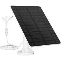 Pannello Solare Eufy Gukkk Da 5w Per Fotocamera, Pannello Solare Da 5v Con Porta Usb-c, Adattatore Micro Usb, Impermeabile Ip65