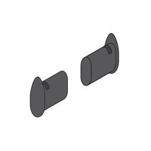Connex - 2 Tappi Per Tubo Ovale 35x20mm