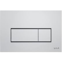 Vitra - Root Square Double-touch-auslöseplatte, Helles Chrom (740-2380)