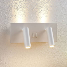 B-Ware Lucande Wandleuchte Wandlampe Led Leuchte Weiß Aluminium Magya 4 Flammig