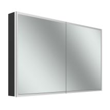Schneider – GLOW D2W Spiegelschrank mit 2 Türen 60/60 cm – 1213 x 136 x 736 mm – Einbautiefe: 10,9 cm – Lichtfarbe: 2000 - 6500 Kelvin – 