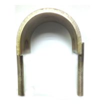 Graphskill – U-Strap Galvanised Steel – 124 mm Inside Diameter – Compatible with 100 mm Pipe – Easy Installation