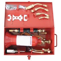Saldatrice dolce in cassetta di lamiera d'acciaio con accessori – 42425 – Connessione 3/8" LH, Beccuccio di travaso, Regolatore di pressione mini – 