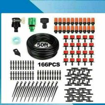 166-teiliges Tropfbewässerungssystem-set, Mikro-tropfbewässerungsset Für Den Garten, Automatisches Mikro-durchfluss-bewässerungssystem Für 