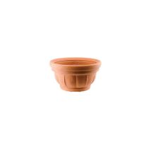 Cuenco de cerámica Lara – Color terracota – Decoraciones acanaladas – GDM
