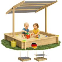 Spielwerk Sabbiera Con Tetto Veranda Protezione Uv 50 Legno Ecologico Sandbox Per Bambini Gioco Esterno Playhouse Fritzi (de)