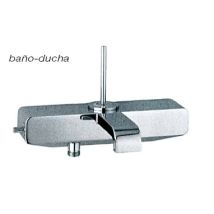 Monomando de baño JADOREL - Cromo brillo - Grifería moderna - Durabilidad en latón