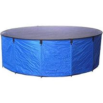 Aquaforte – Vasca Flexi Bowl Diametro 180 X H 60, Blu, Pieghevole Con Rete Di Copertura E Pratica Tasca