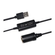 Htc Equipement - Conversor De Enchufe De Cigarrillo Usb 5v A 12v 12w Y Cable De 120cm