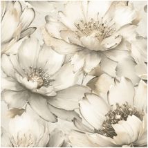 Muriva Aminah Floral Cream Wallpaper Paste The Paper Heavyweight Washable