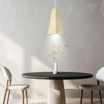 Lampada A Sospensione In Tessuto Crema Ip20 Illuminazione A Sospensione E27 Faretto A Soffitto 8051101