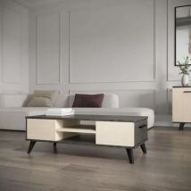 Demeyere Ensemble Wohnzimmer Kent, Eiche Mit Akzenten In Schwarz