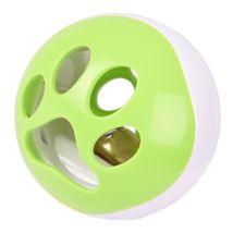 Balle A Led Pour Chat Ø 6.4 Cm Avec Grelot Et Bruit Oiseau Rango Vert-blanc - Flamingo
