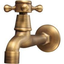 Qiedie - Baogu Wall Mounted 1/2 Inch Outlet Valve Garden Faucet Brass Water Tap