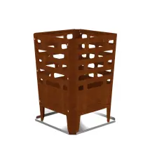 Braciere Per Legna Barbecook Jill' In Acciaio Corten, 38x38 Cm